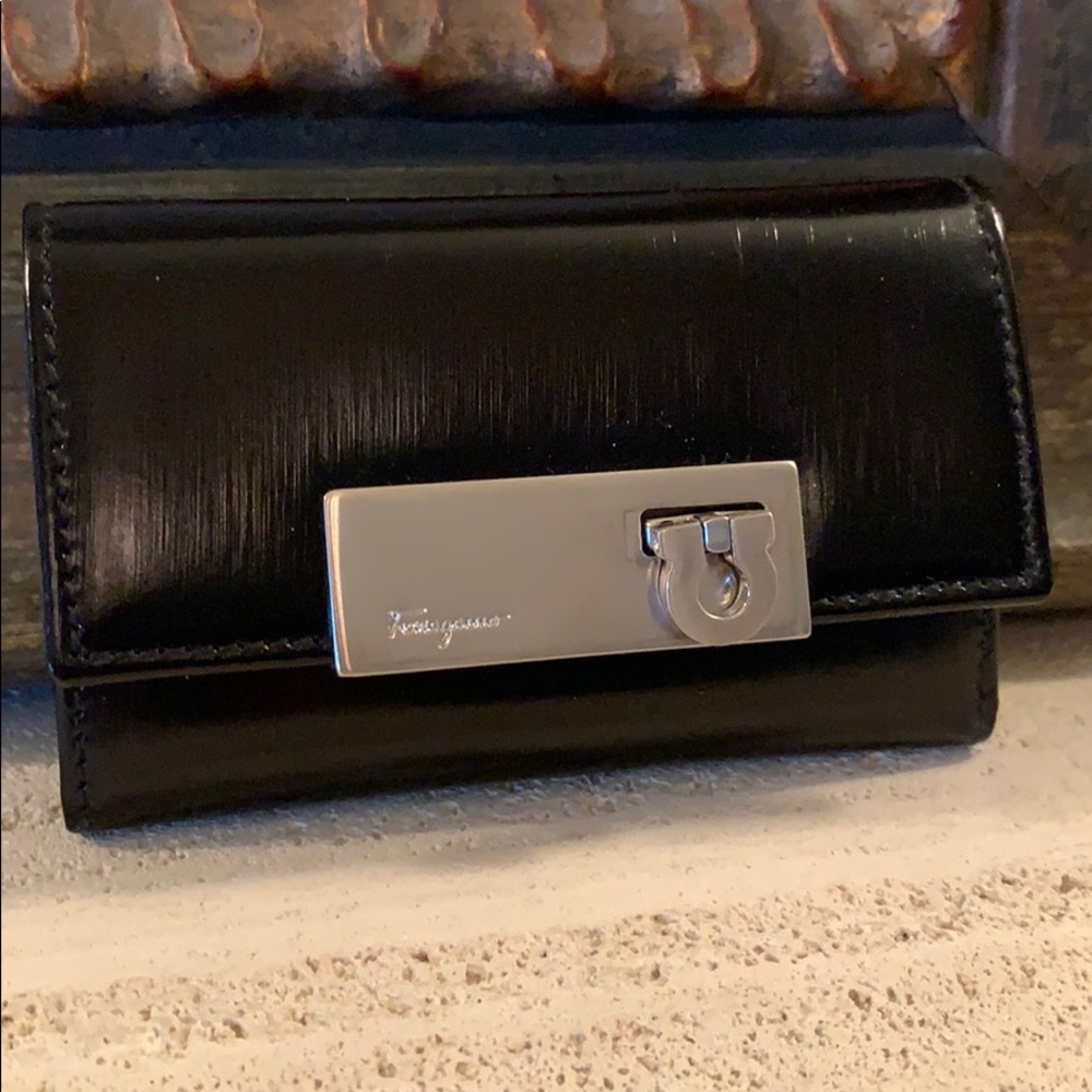 Ferragamo Leather Key Holder